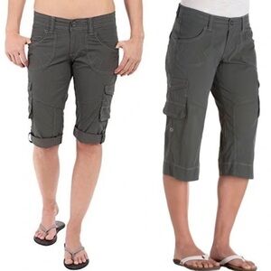 Kuhl Women’s Capri Cargo Hiking Pants Size 10 With Drawstring Waist